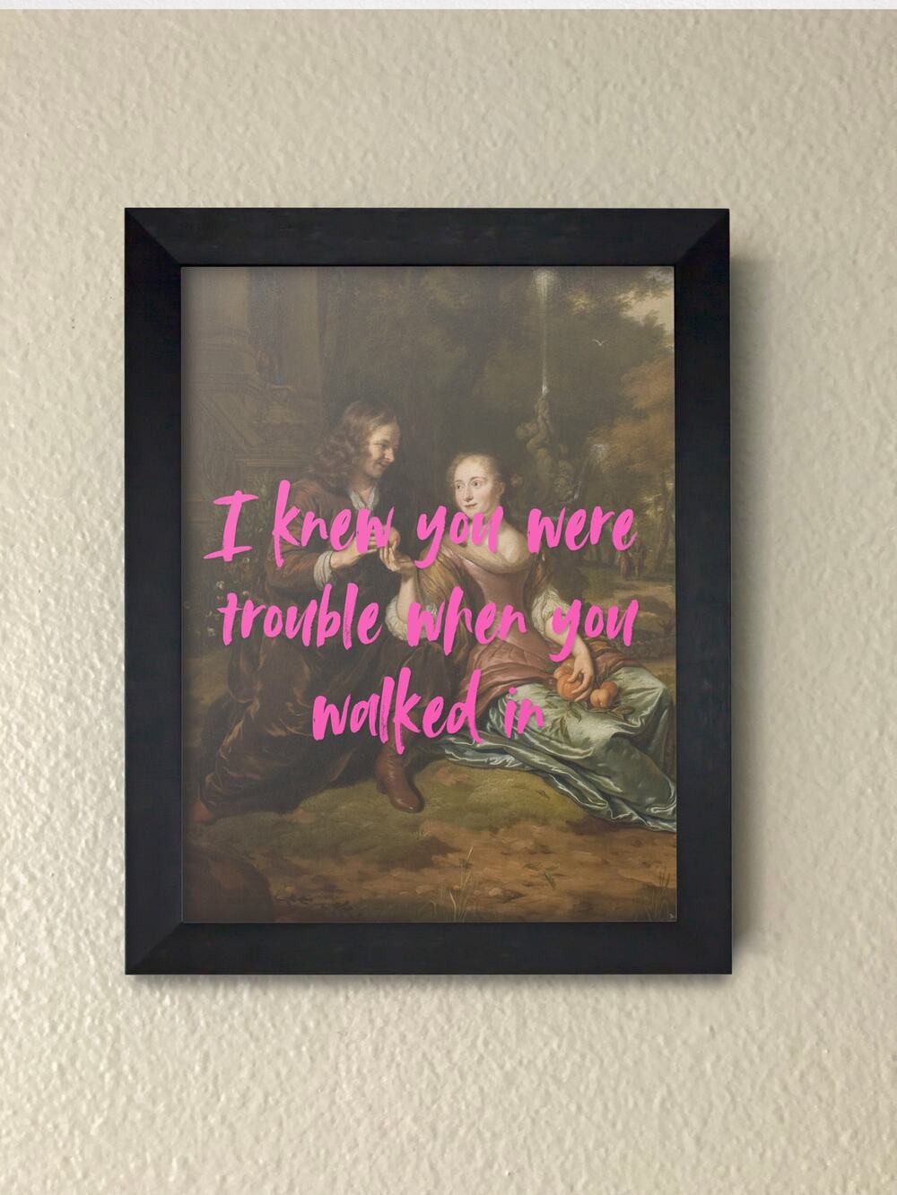 Taylor Swift Song Lyric Framed Wall Art | Music Quote Print | Swiftie Room Decor